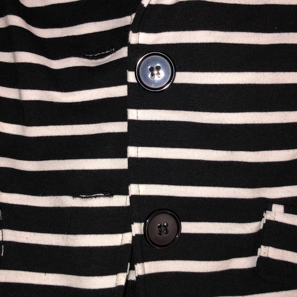Mod Modele black and white striped blazer - Picture 4 of 7